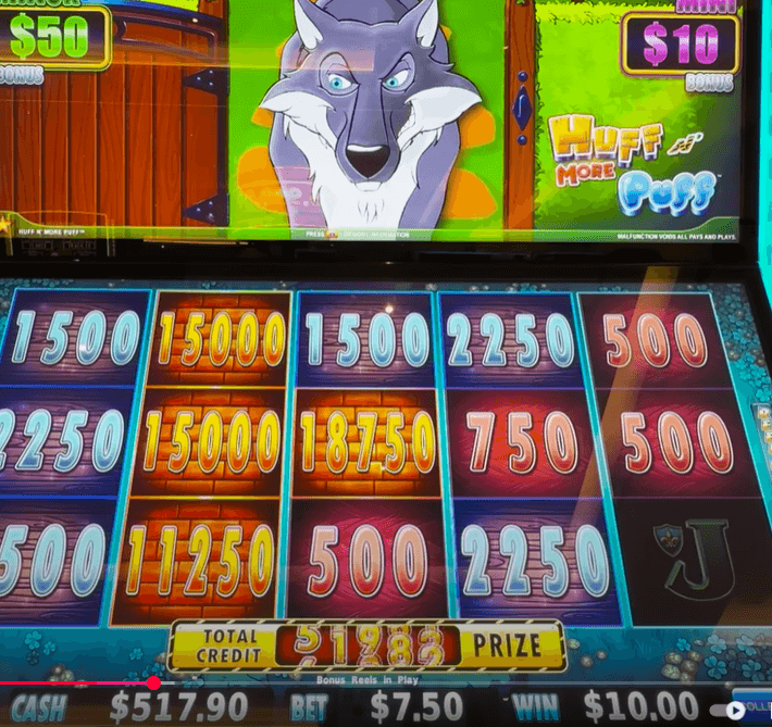 Huff n Puff jackpots
