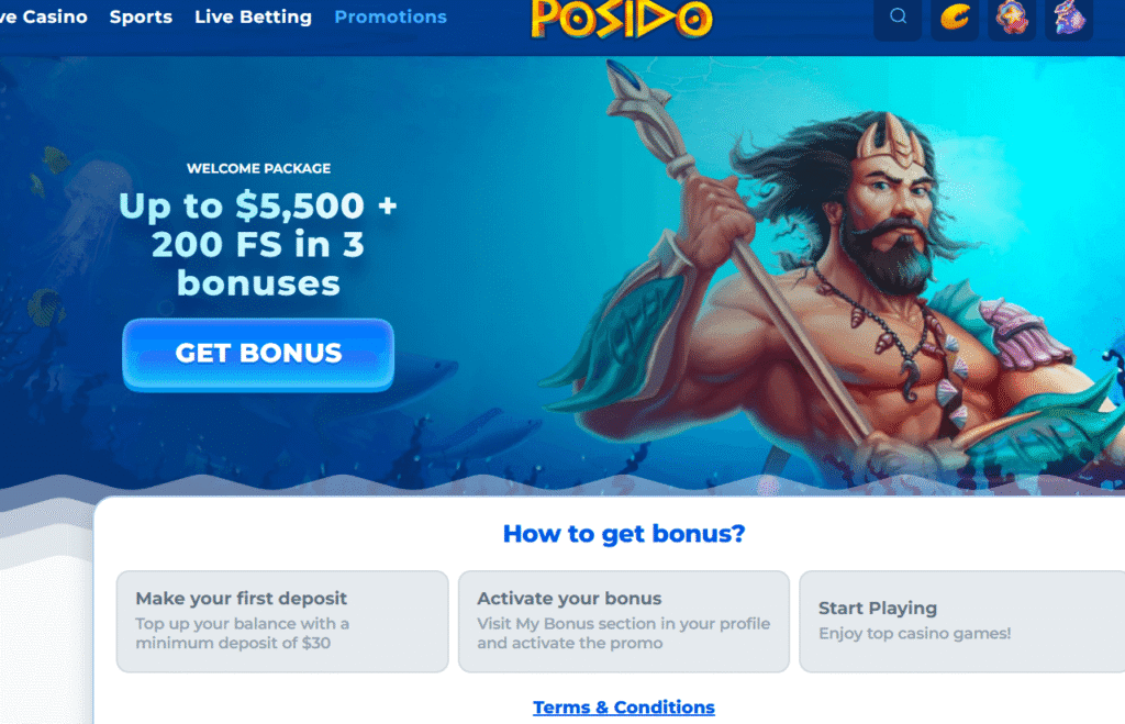 Posido AU Welcome Bonus