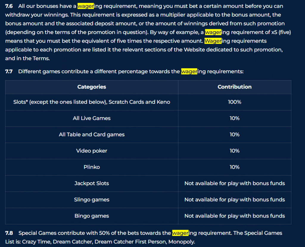 how wagering works